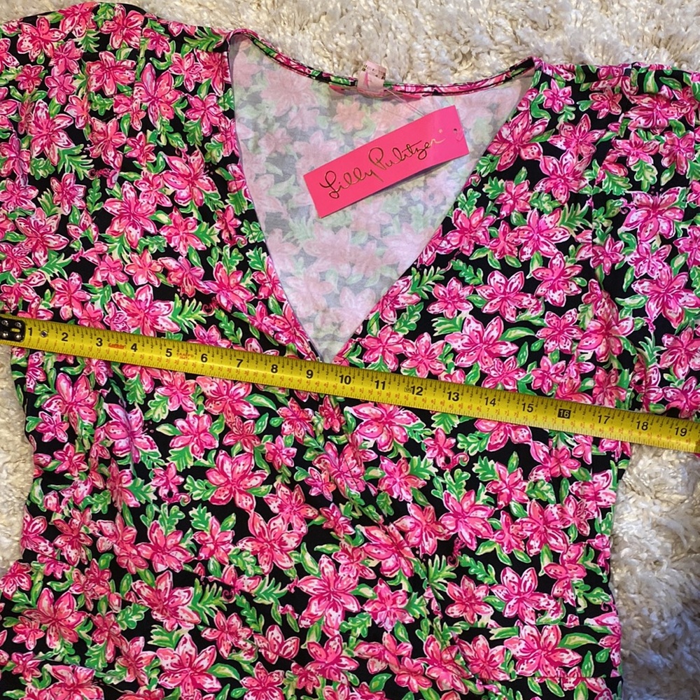 Lilly Pulitzer Pink and Green Floral Dress - Picture 10 of 11